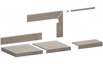 Keramická velkoformátová dlažba/obklad imitace betonu 90×90×1 cm - PUR10