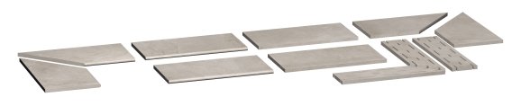 Keramická velkoformátová dlažba/obklad imitace betonu 100×300×0,35 cm - PUR04 