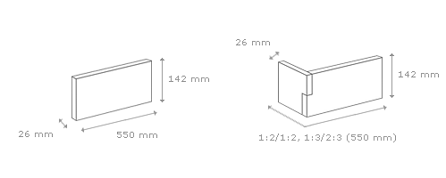 Betonový obklad PALERMO 2 - Graphite 