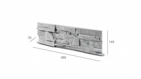 Betonový rohový obklad SG - B04 šedý 
