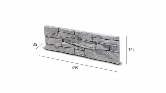 Betonový rohový obklad SG - B06 šedý 