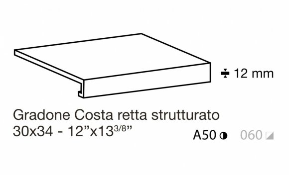 Keramická schodnice 30×34×1 cm - PBIO09 