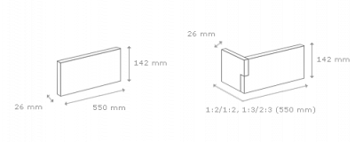 Betonový obklad PALERMO 2 - Graphite