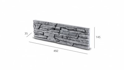 Betonový rohový obklad SG - B17 grafit