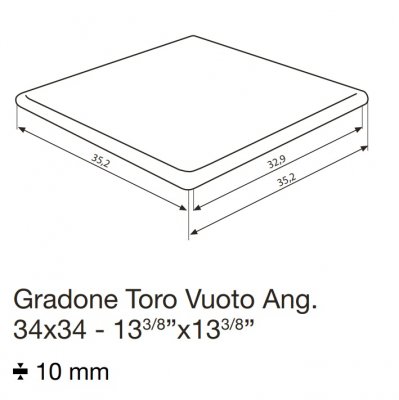 Keramická dlažba imitace kamene 34×34×1 cm - PBIO10