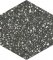 APE Carmen Hexagon Terrazzo Graphite Matt 23x26 Černá A036459/N14